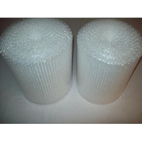 100 Feet of Bubble Cushioning Wrap Rolls, 3/16" (Small) Bubbles, 12" Wide, Perforated Every 12". 2, 50 Foot Rolls