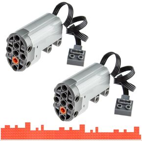 Power Function Motor Set 2*Servo Motors Compatible with Major Building Block Brand