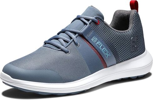 FootJoy mens Fj Flex Golf Shoe, Grey/Blue, 8.5 US in Saudi Arabia