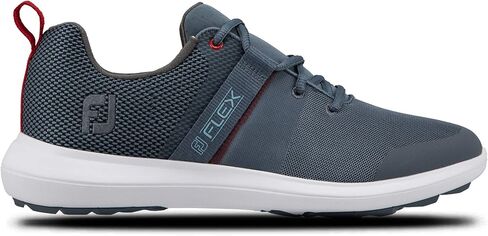 FootJoy mens Fj Flex Golf Shoe, Grey/Blue, 8.5 US in Saudi Arabia