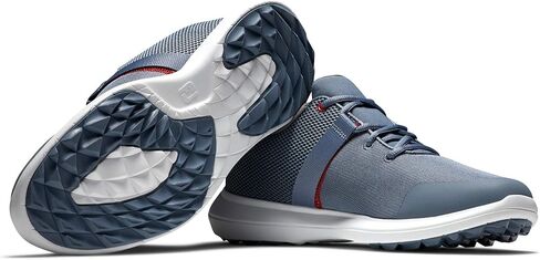 FootJoy mens Fj Flex Golf Shoe, Grey/Blue, 8.5 US in Saudi Arabia