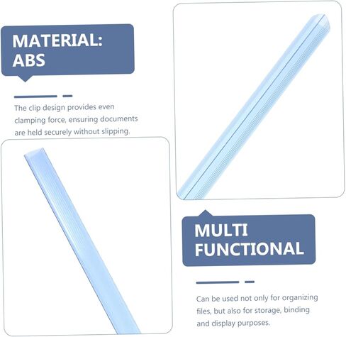 Bookbinding Supplies 20pcs Slide Binders A4 Plastic Bookbinding Clips Stationery Clips Book Binding Spacers Book Press in Saudi Arabia