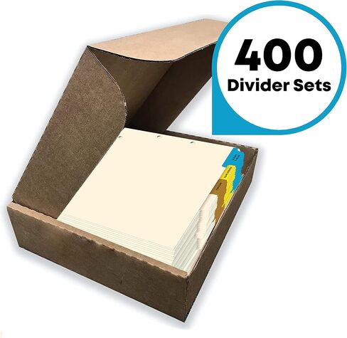 Doctor Stuff - Stock Medical Chart Dividers, 400 Sets of 4 Popular Healthcare Index Tabs, Side Tab, 9" x 11", File Folder Organizer for Nursing Patient Charts and Medical Records in Saudi Arabia