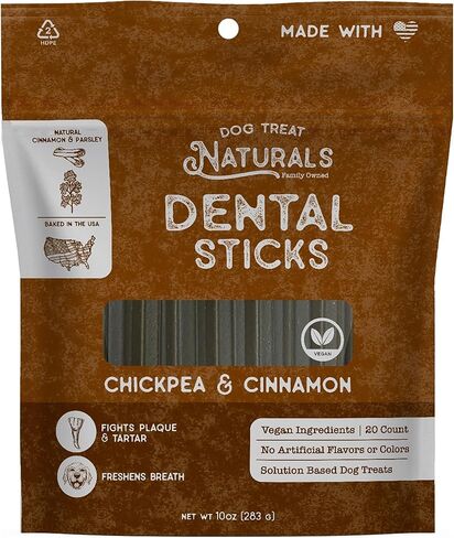 Dental Chew Sticks | Helps Clean Teeth and Easy to Digest Dog Treats | Dog Breath Freshener | Made in USA | 9.7 Ounces (20 Sticks) in Saudi Arabia
