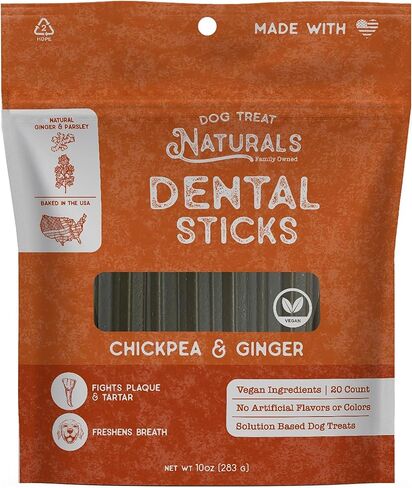 Dental Chew Sticks | Helps Clean Teeth and Easy to Digest Dog Treats | Dog Breath Freshener | Made in USA | 9.7 Ounces (20 Sticks) in Saudi Arabia