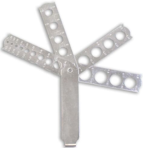 Diamond & Pearl Gauge | Dual-Sided Measurement | Durable Plastic | Professional Measuring & Accurate | Metric Scale Included in Saudi Arabia