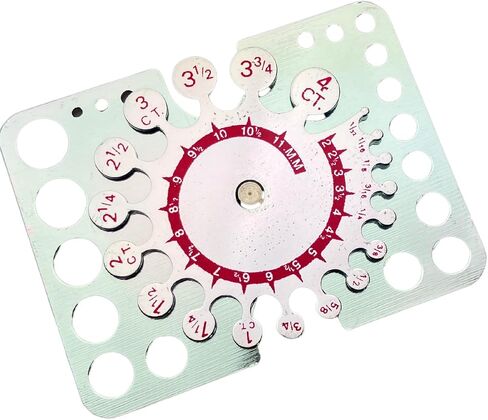 Diamond & Pearl Gauge | Dual-Sided Measurement | Durable Plastic | Professional Measuring & Accurate | Metric Scale Included in Saudi Arabia