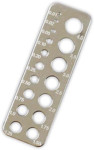 Diamond & Pearl Gauge | Dual-Sided Measurement | Durable Plastic | Professional Measuring & Accurate | Metric Scale Included in Saudi Arabia