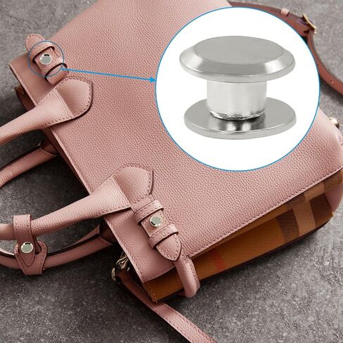 60 Sets Silver Chicago Screws, M5*4mm Leather Rivets Screw Rivets Buttons DIY Leather Trim Craft Bookbinding for Decorate Repair Belt Bag Shoes Purse in Saudi Arabia