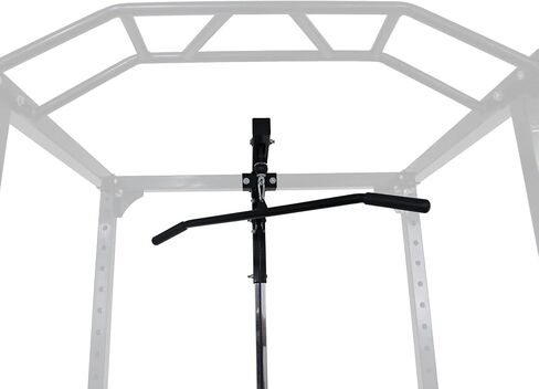 Signature Fitness Multi-Function Adjustable Power Cage with J-Hooks, Safety Straps and Optional LAT Pulldown Attachment and Cable Crossover, Multiple Styles in Kuwait