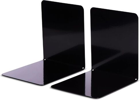 14 x 12 x 14 cm Metal Premium Magnetic Holding Book End - Black (Pack of 2) in Kuwait