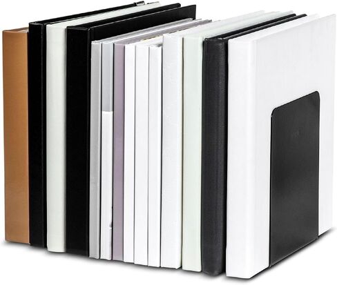 14 x 12 x 14 cm Metal Premium Magnetic Holding Book End - Black (Pack of 2) in Kuwait