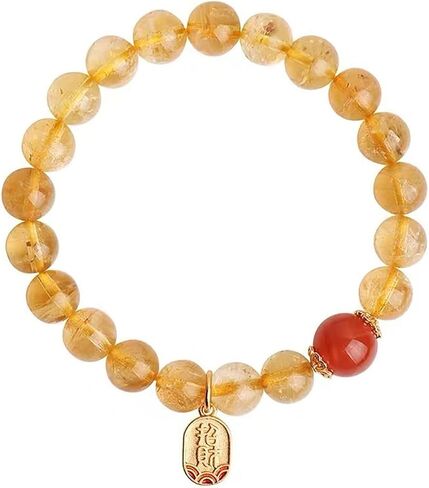 سوار مطاطي مطرز بالكريستال الوردي الطبيعي للنساء in Kuwait