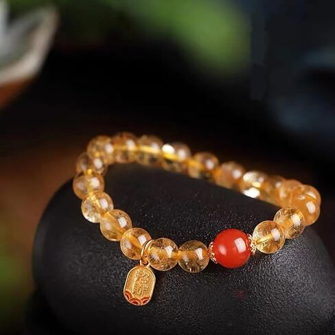 سوار مطاطي مطرز بالكريستال الوردي الطبيعي للنساء in Kuwait