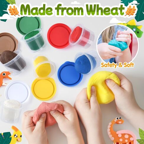 PLAY Clay Dough Set with Ice Cream Maker Machine/Noodle Maker/Banana Split Ice Cream Mold Kitchen Creations Arts Crafts Play Food Toys Tools Kit for Boys Girls Kids Toddlers Ages 3+ in Saudi Arabia