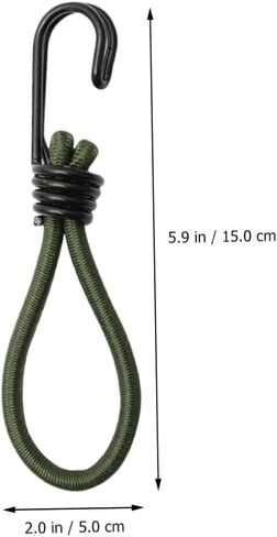 6pcs خيمة التخييم متينة مشبك حبل مرنة الحبل المرن للأنشطة في الهواء الطلق ملحقات قوية ومرنة لسفر صيد ركوب الدراجات في التجديف بالكاياك in Saudi Arabia