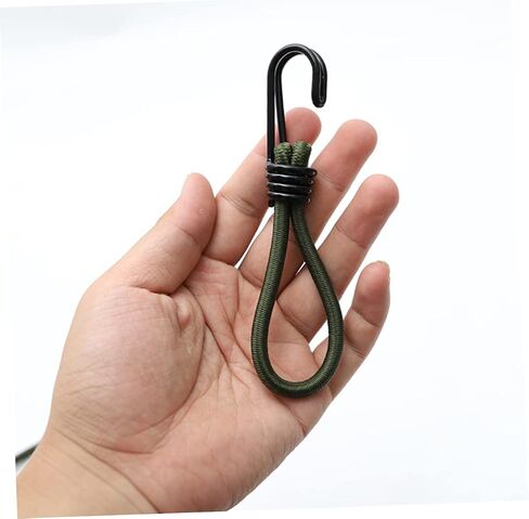 6pcs خيمة التخييم متينة مشبك حبل مرنة الحبل المرن للأنشطة في الهواء الطلق ملحقات قوية ومرنة لسفر صيد ركوب الدراجات في التجديف بالكاياك in Saudi Arabia