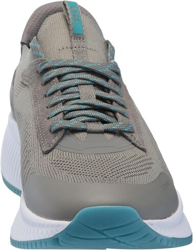 BOSS Men's Modern Knit Structure Running Sneaker, Black Pepper, 9 in Saudi Arabia