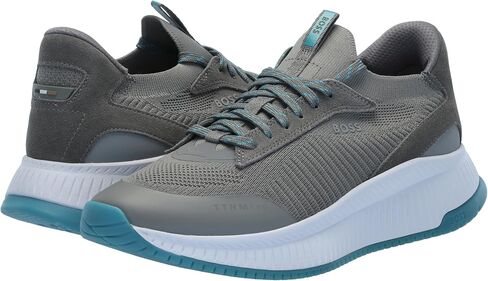 BOSS Men's Modern Knit Structure Running Sneaker, Black Pepper, 9 in Saudi Arabia