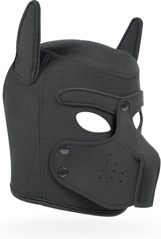 Neoprene Puppy Face Muzzle – Comfortable & Stylish Dog Mask (Black, one size) in Saudi Arabia