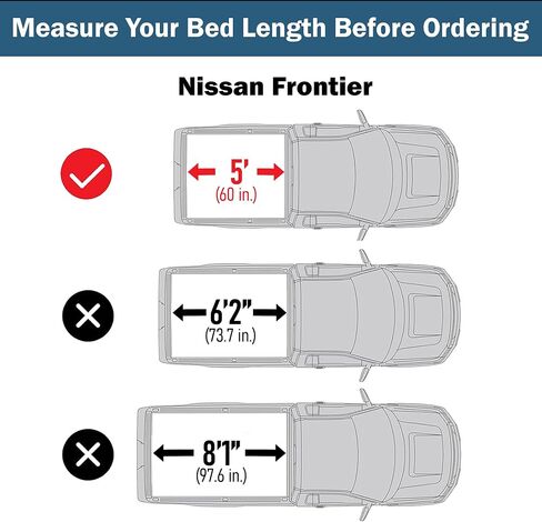 Calffree Hard Tri-Fold Truck Bed Cover with 2005-2024 Nissan Frontier 5ft Bed (60") in Saudi Arabia