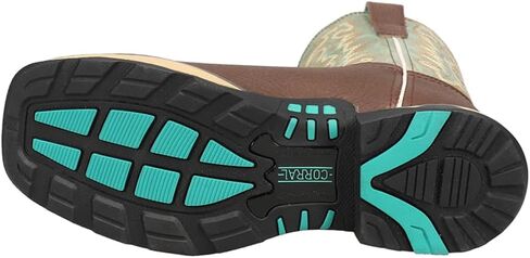 CORRAL LADIE'S BLACK HYDRO RESIST FARM&RANCH DUAL DENSITY SOLE SQ TOE, RUBBER SOLE, RANCHING W5000 in Saudi Arabia