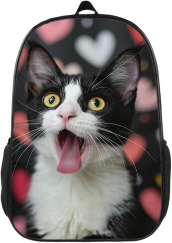Backpack Fun Cute Elephant Bookbag Women Men Black Backpack for Outdoor Sports Travel Camping Hiking Office Work Laptop Bag in Saudi Arabia