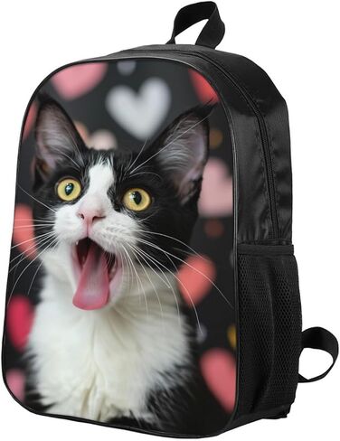 Backpack Fun Cute Elephant Bookbag Women Men Black Backpack for Outdoor Sports Travel Camping Hiking Office Work Laptop Bag in Saudi Arabia