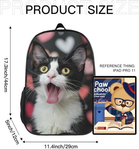 Backpack Fun Cute Elephant Bookbag Women Men Black Backpack for Outdoor Sports Travel Camping Hiking Office Work Laptop Bag in Saudi Arabia