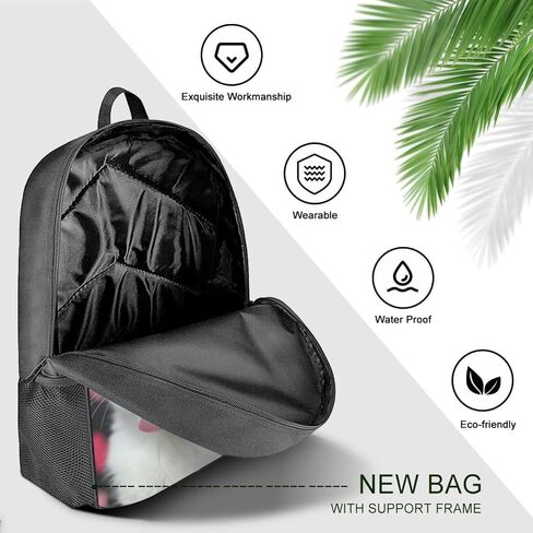 Backpack Fun Cute Elephant Bookbag Women Men Black Backpack for Outdoor Sports Travel Camping Hiking Office Work Laptop Bag in Saudi Arabia
