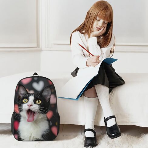 Backpack Fun Cute Elephant Bookbag Women Men Black Backpack for Outdoor Sports Travel Camping Hiking Office Work Laptop Bag in Saudi Arabia