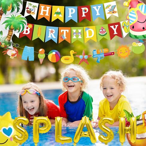 زخارف الحفلات الشاطئية الصيفية ، SPLASH BASH BASH PASTERS SUMPLICAL SUMPLICAL SUMPLICAL BEATH BEATH BALT LANTERN FINGH in Kuwait