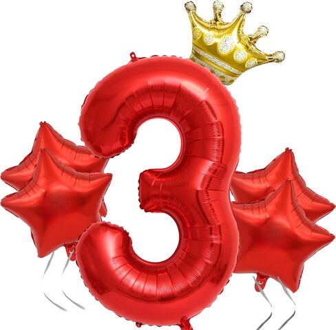 40 Inch 11th Number Balloon,Red and Blue Balloons,Cartoon Theme Star and Foil Balloon for Kids Birthday Party Decorations,Anniversary (Red and Blue-11) in Saudi Arabia
