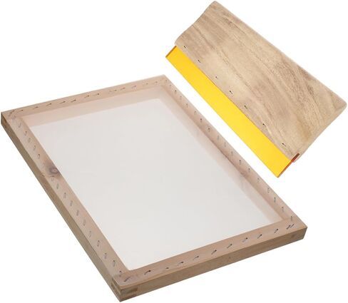 DIYEAH 1set Professional Screen Printing Squeegee Wooden Ink Scraper for Flat Printing for Screen Ink Applications and Solvent Resistance in Saudi Arabia