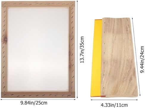 DIYEAH 1set Professional Screen Printing Squeegee Wooden Ink Scraper for Flat Printing for Screen Ink Applications and Solvent Resistance in Saudi Arabia