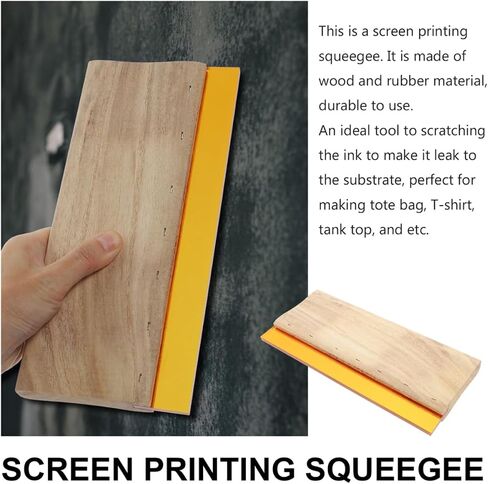 DIYEAH 1set Professional Screen Printing Squeegee Wooden Ink Scraper for Flat Printing for Screen Ink Applications and Solvent Resistance in Saudi Arabia