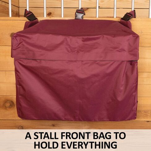 Schneiders Stall Front Large Horsewear Bag II | Durable 600D Polyester | Teflon Coated | Extra Large Capacity | Secure Fastening | Color Black in Kuwait