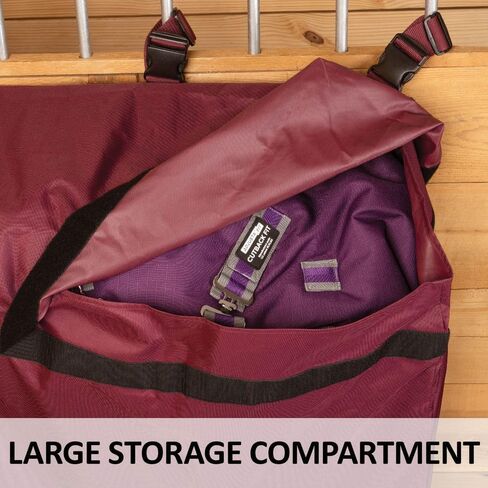 Schneiders Stall Front Large Horsewear Bag II | Durable 600D Polyester | Teflon Coated | Extra Large Capacity | Secure Fastening | Color Black in Kuwait