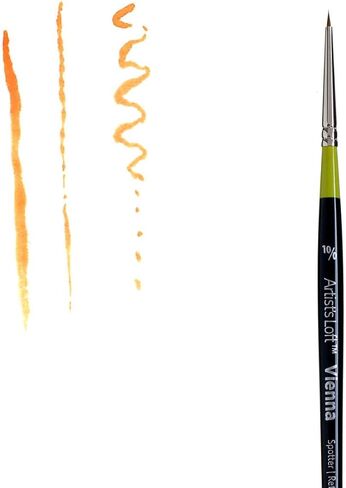 Golden Taklon Short Handle Spotter Brush by Artist's Loft Vienna - Paintbrush for Oil, Acrylic, and Watercolor Paint - 1 Pack in Saudi Arabia