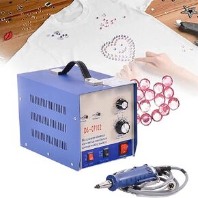 آلة إعداد حبة اللؤلؤ ، و rhinestone sterter و applator مع 7 بتات حفر مختلفة ، وآلة تثبيت Pearl Rhinestone Press للملابس والإكسسوارات