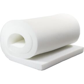 AK TRADING CO. Professional Upholstery Foam 2" Thick, 36" Wide X 72" Long Regular Density, White