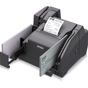 EPSON A41A267001 TM-S9000 MUNTIFUNCED SCANNER وطابعة ، 110 دورة في الدقيقة ، حرارية مباشرة ، USB ، 2 جيب ، محور USB وقارئ MSR ، رمادي داكن