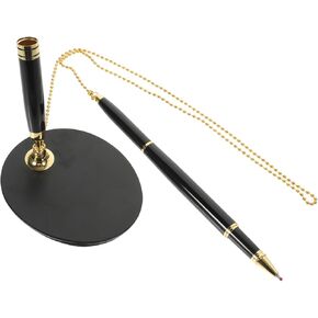 Countertop Business Signature Pen Ergonomic Design Smooth Writing Black Office Supplies Includes Accessories