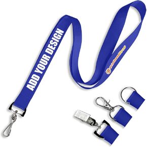 Custom Lanyards For ID Badges, Keys & More | Add Text & Logos | Choose Your Attachment | Bulk Quantities For Events