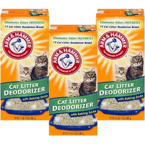 Cat Litter Deodorizer with baking soda 20.0 oz Arm N Hammer (3-Pack). Advanced Odor Control for Litter Boxes. Safe, Long-Lasting Freshness for All Litter Types