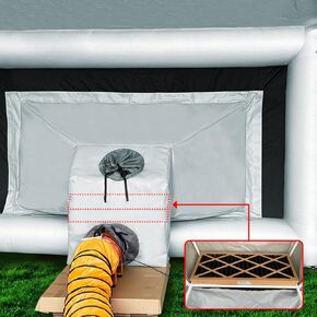 WARSUN Inflatable Paint Booth Oversized Exhaust Ventilation Device with Efficient Filter Box, Helping Solve Overspray & Environmentally-Friendly(ONLY Suitable Inflatable Spray Booth.)