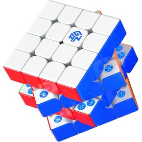 GAN 460 M V2 UV Coated, 4x4 Speed Cube Magnetic Speedcube Dual-Layer Structures Puzzle Omni-Magnetic Architecture 160 Magnets Fidget Toy for Kids Adults