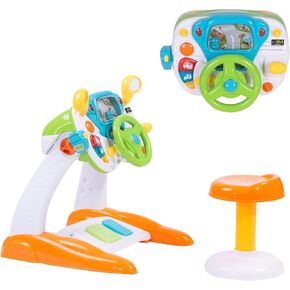 COLOR TREE Kids Toy Steering Wheel Pretend Play Ride on Car - Toddlers Simulate Driving Toys with Lights and Sounds - for Boys and Girls