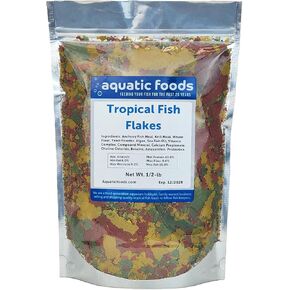 Aquatic Foods Inc. Premium Community Tropical Fish Fish. رقائق شاملة لتراس ، حاملي الحاشية ، أسماك الزاوية ، cichlids ، السمك الذهبي ، أسماك الأسماك 2 من نوع بيليه ومزيج من النوع 4 من النوع المدرجة ...