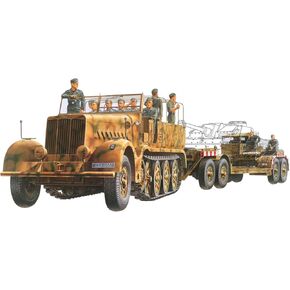 Tamiya 300035246-1: 35 WWII Operations Operations 9 Famo مع مقطورة منخفضة السرير